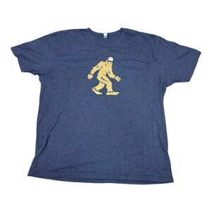 Bigfoot Yeti Navy Blue Tee Shirt Graphic T-Shirt XXL By Next Level Apparel